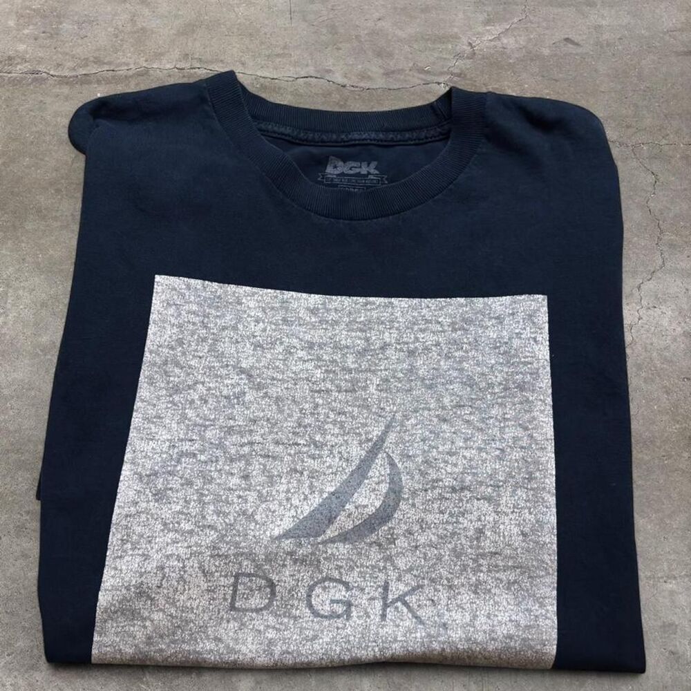 Dgk Men's Black and Navy T-shirt